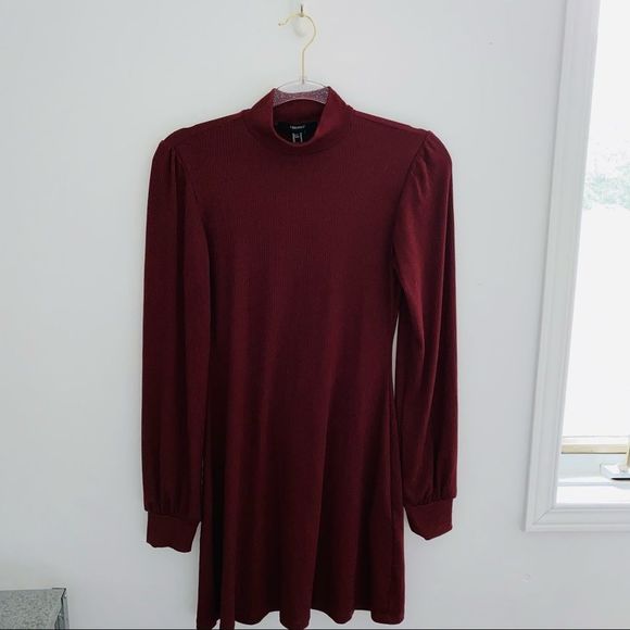 Forever 21 Dresses & Skirts - FOREVER 21 | Brown/Burgundy Dress NWT Medium